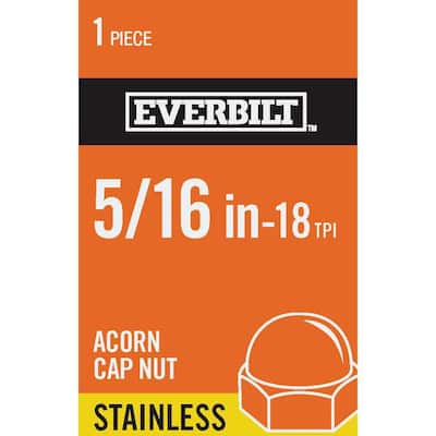 5/16 in.-18 Stainless Steel Cap Nut