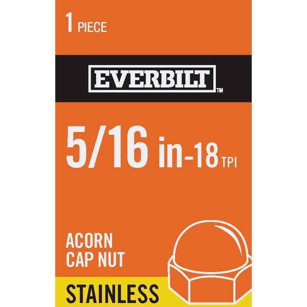 Everbilt 5/16 in.-18 Stainless Steel Cap Nut