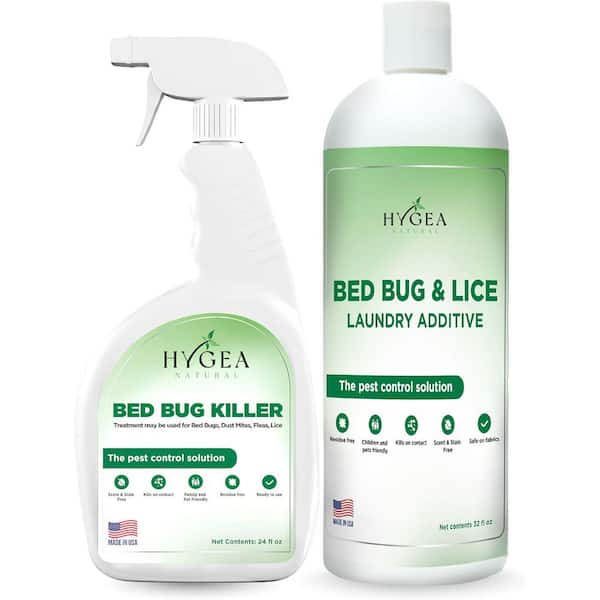 Mite and Bed bug Kit, Odorless, Non Toxic, Safe- Includes Bed Bug Spray, Laundry Additive Insect Killer