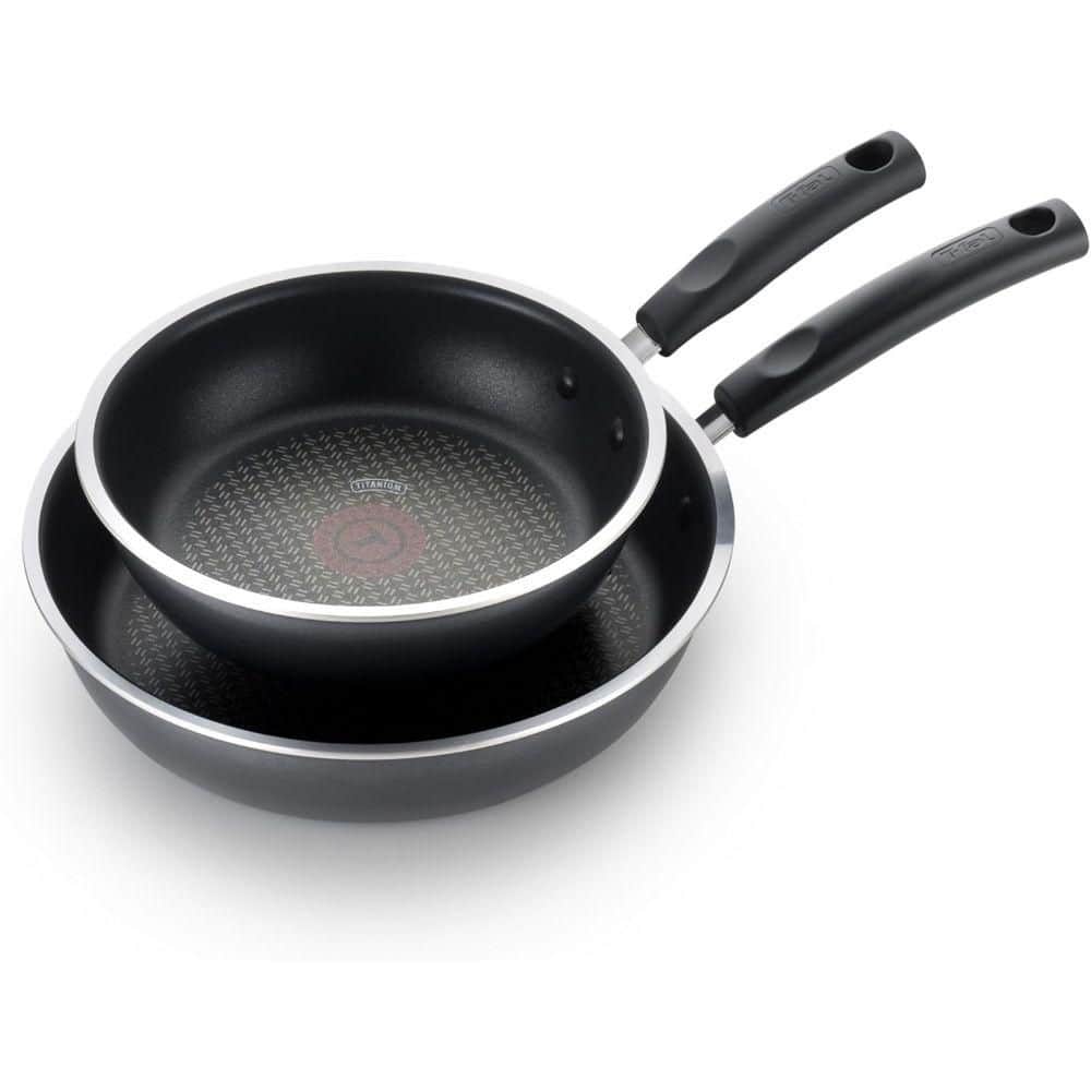 Aoibox 2 Piece: 8 and 10.5 Inch Aluminum Non-Stick Fry Pan
