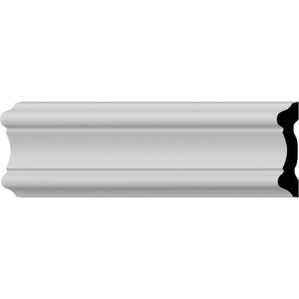 SAMPLE - 3/4 in. x 12 in. x 3-1/4 in. Urethane Emery Chair Rail Moulding