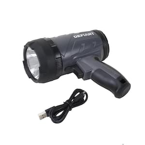1000 Lumens LED Compact Rechargeable Spotlight with USB Cable