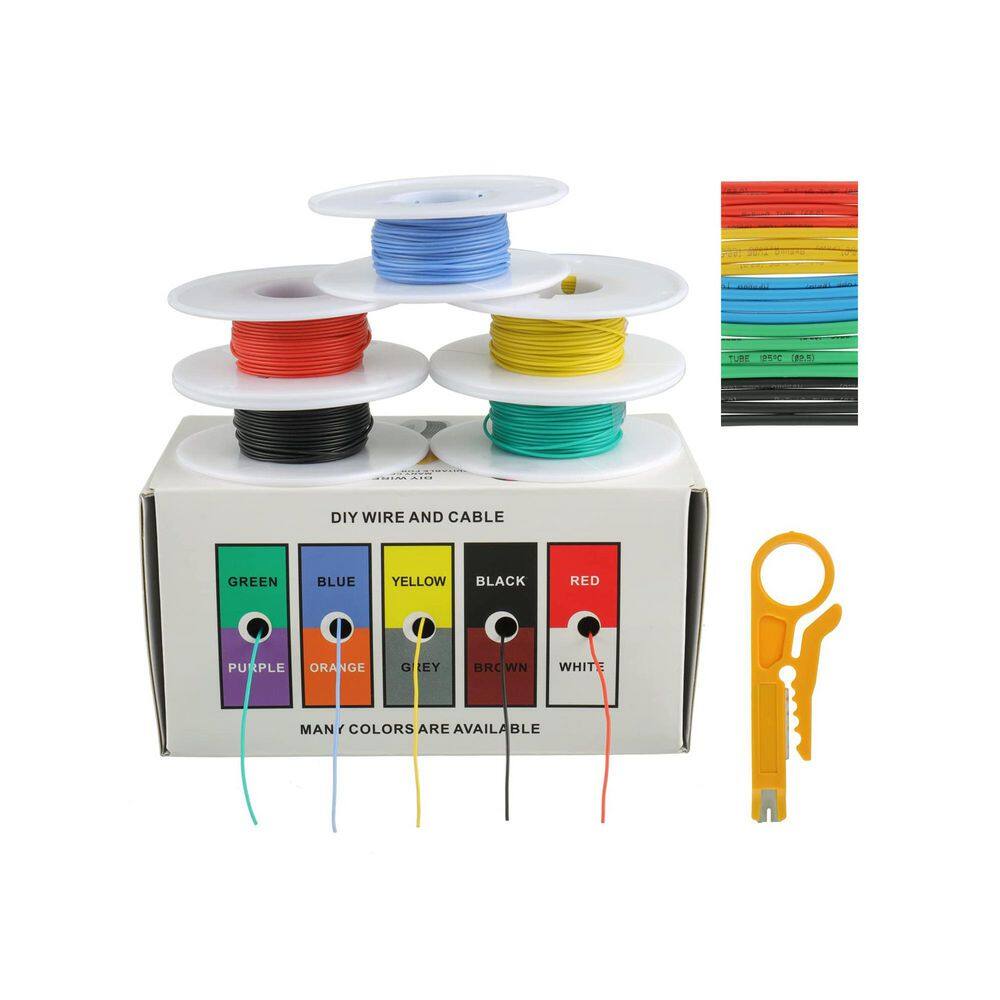 164.05 ft. 30 AWG /5-Conductor Flexible Silicone Stranded Wire Non-Grounded Landscape Lighting Wire Kit price history on PriceWatchPro