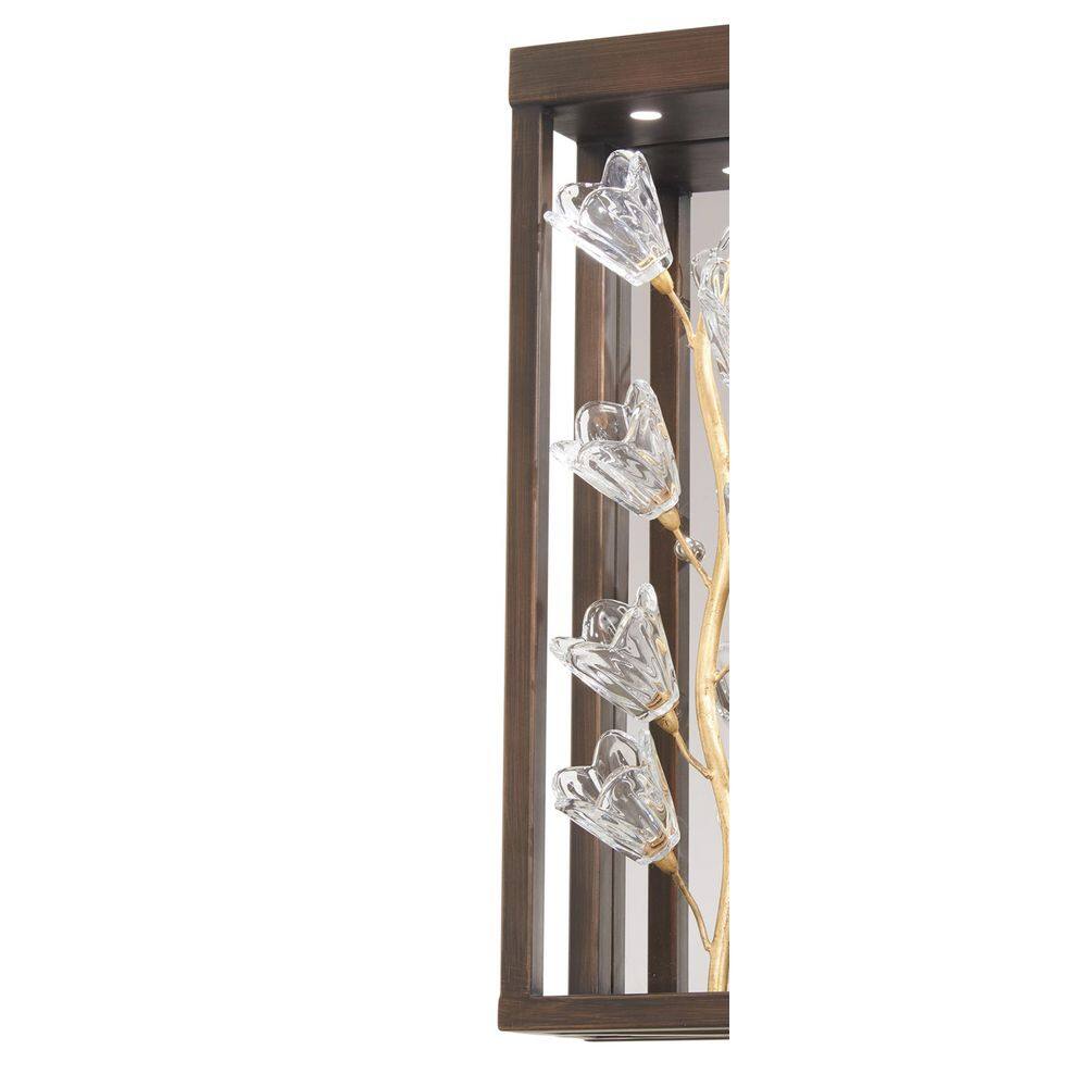 Empire Gold and Regal Bronze 2-Light Clear Glass Sconce