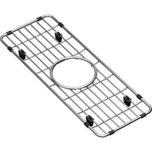 Crosstown 6.25 in. x 16.75 in. Bottom Grid for Kitchen Sink in Stainless Steel