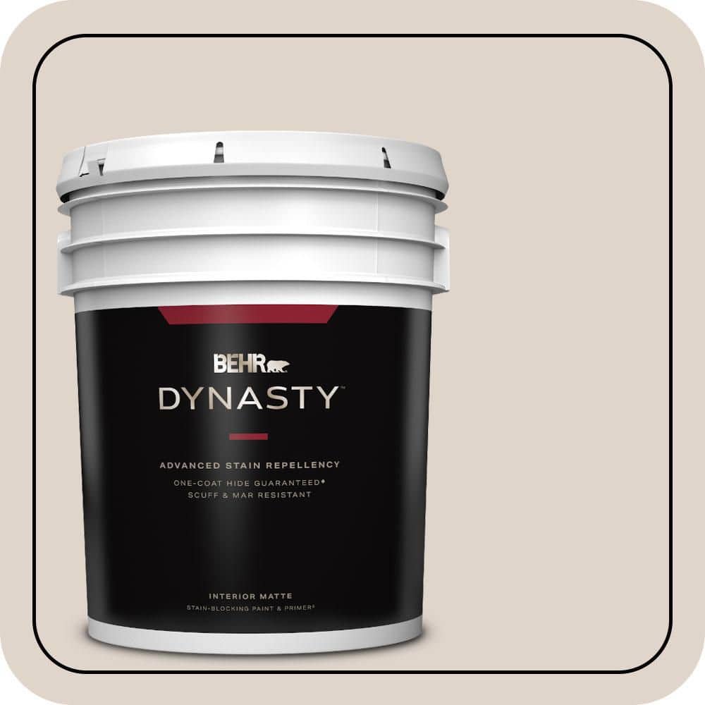 5 gal. #N230-1 Castle Beige Matte Interior Stain-Blocking Paint & Primer price history on PriceWatchPro