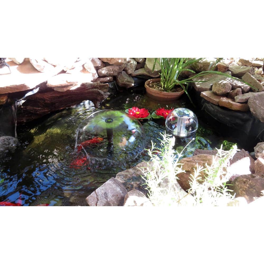 270 Gallon Black Pond Kit with Solar Light and Fountain
