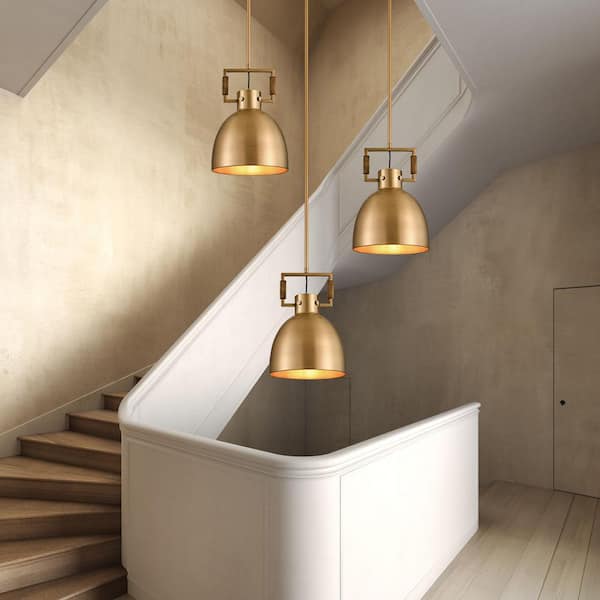 YUYI 1-Light Cooper Pendant Light, 10 in. Farmhouse Hanging Lamp