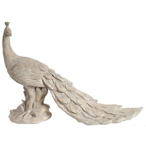 22 in. Peacock Decorative Statue