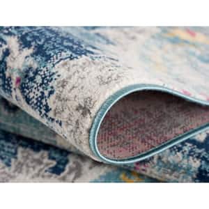 Savannah Blue 2 ft. 3 in. x 10 ft. Traditional Runner Area Rug