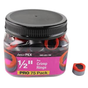 1/2 in. Copper Pro Crimp Ring Pro Pack (75-Pack)