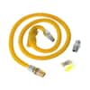 4' Long 3/8 Safety+PLUS® ProCoat Dryer Gas Connector Kit Yellow-5304490734