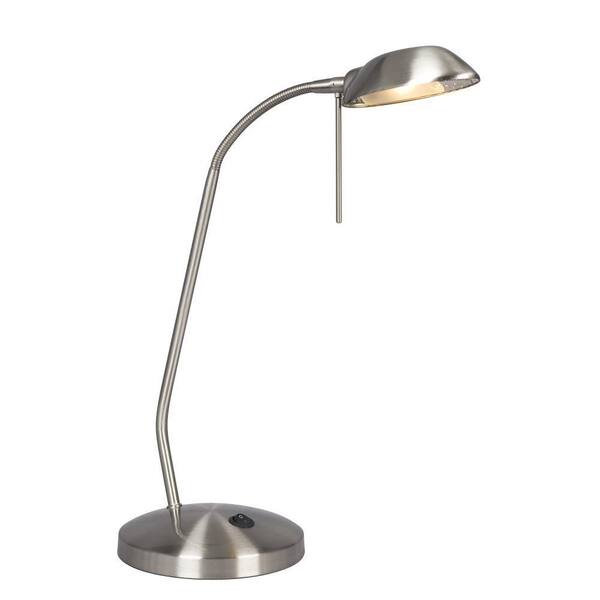 Filament Design Negron 18 in. Brushed Nickel Desk Lamp