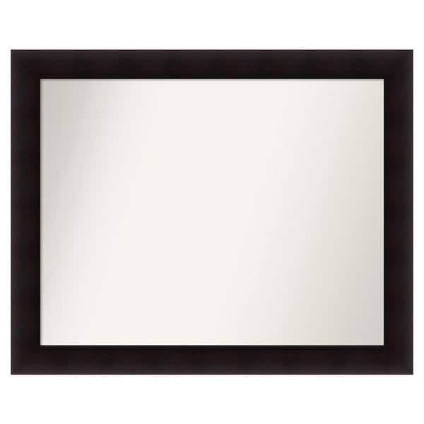 Amanti Art Portico Espresso 41.75 in. x 33.75 in. Custom Non-Beveled Wood Framed Batthroom Vanity Wall Mirror