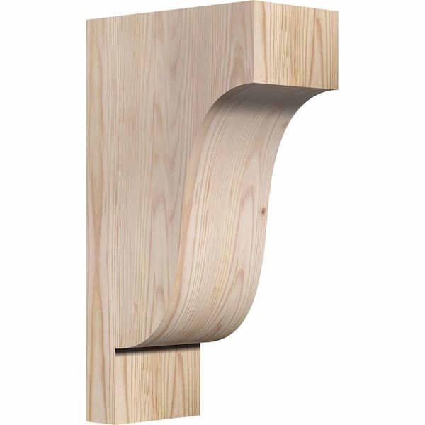 Ekena Millwork 5-1/2 in. x 10 in. x 18 in. Douglas Fir Newport Smooth Corbel