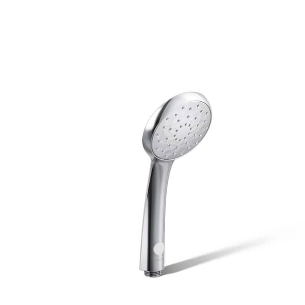 KOHLER Awaken 3-Spray Patterns 3.8 in. Single Wall Mount Handheld Shower Head in Polished Chrome