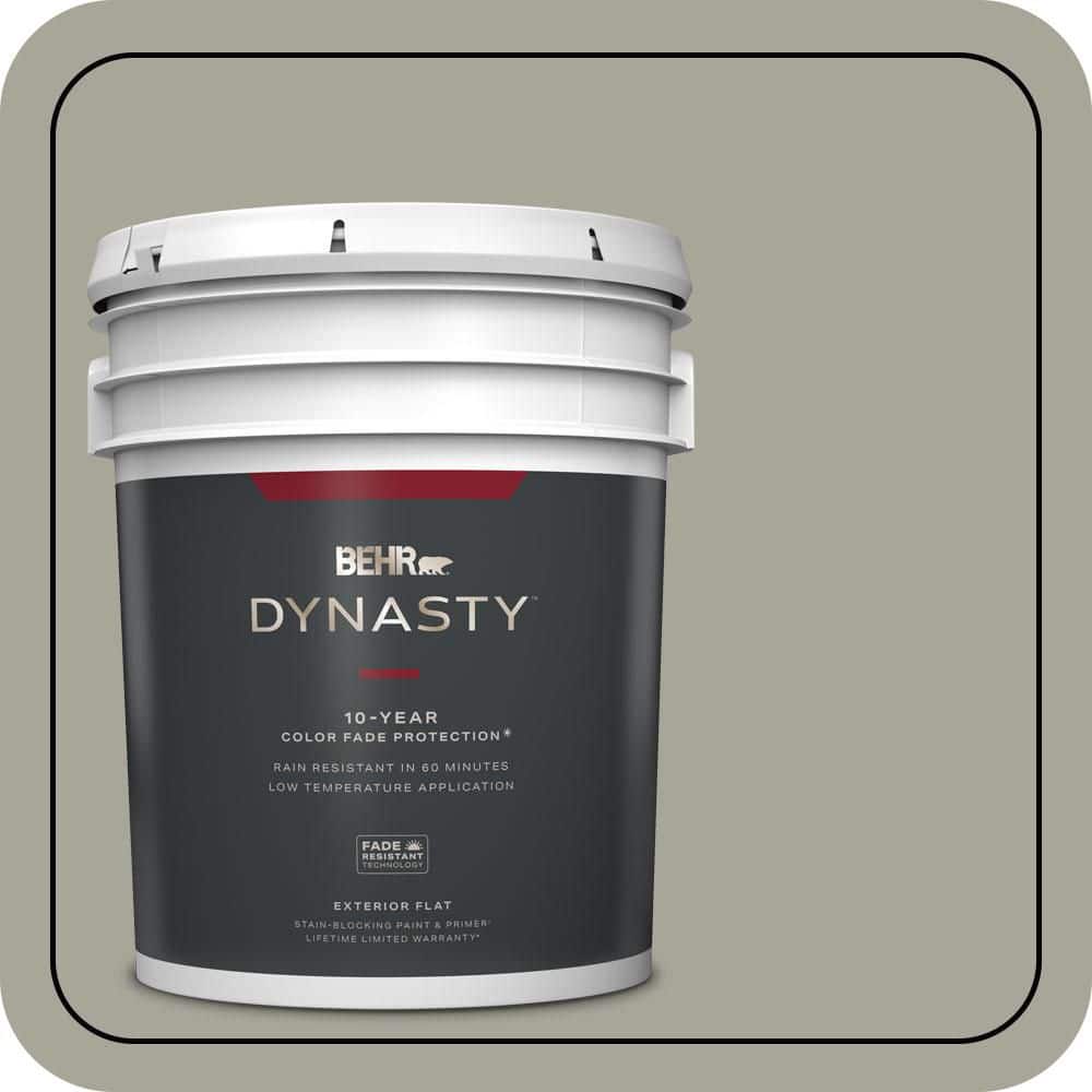 5 gal. #N370-4A Historical Gray Flat Exterior Stain-Blocking Paint & Primer price history on PriceWatchPro