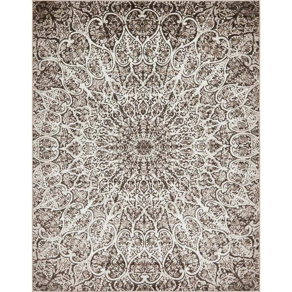 Grace Brown Rectangular Synthetic Indoor Area Rug