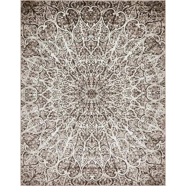 Unique Loom Sofia Grace Brown 9' 0 x 12' 0 Area Rug