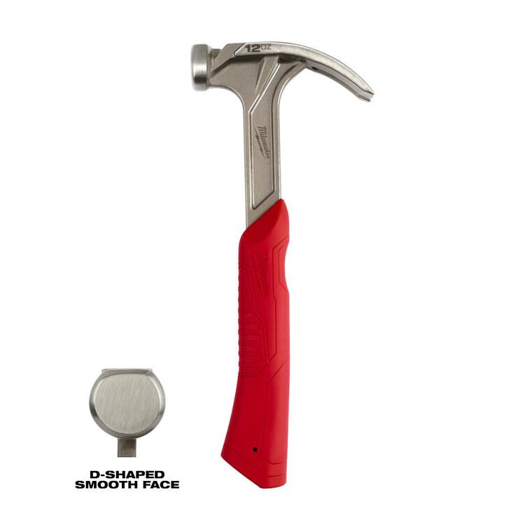 Milwaukee 12 oz. Smooth Face Hybrid Claw Hammer