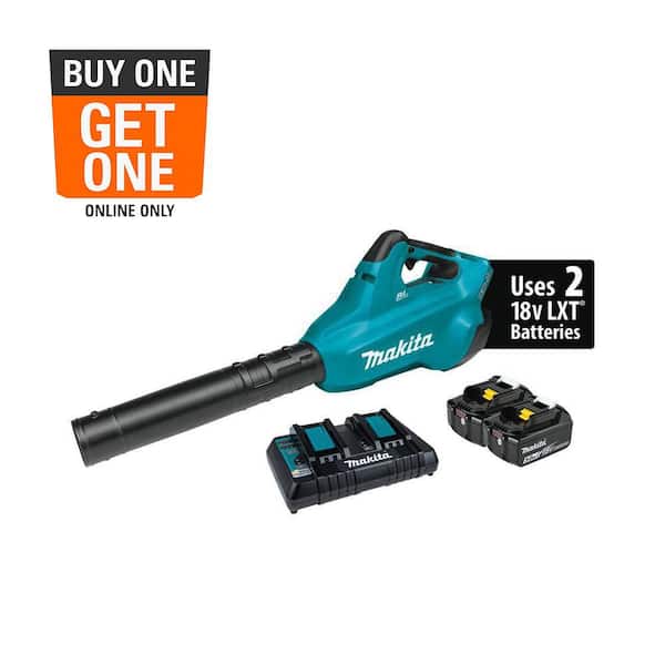 120 MPH 473 CFM 18V X2 (36V) LXT Lithium-Ion Brushless Cordless Leaf Blower Kit with 2 Batteries 5.0Ah and Charger
