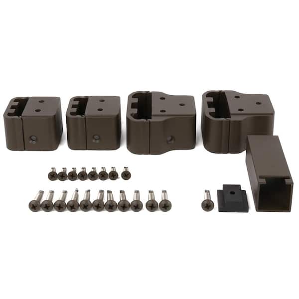 Allure Aluminum Preassembled Rail Bracket in Bronze