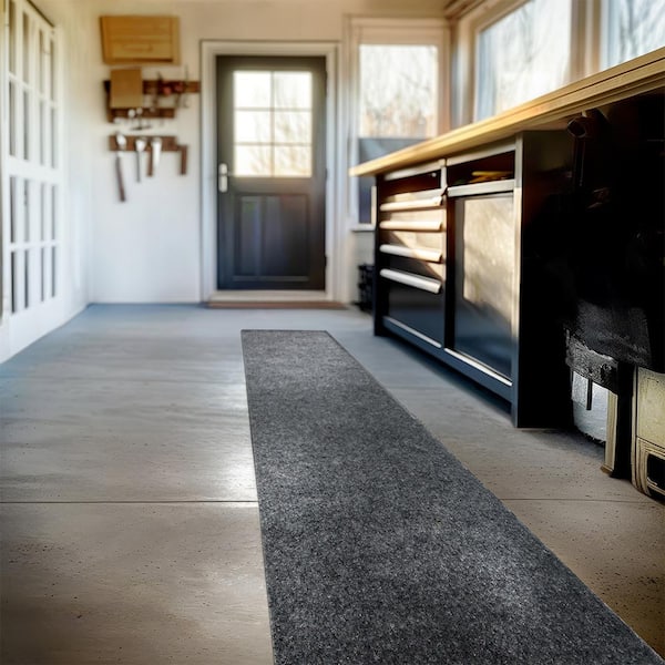 Peel 'N Stick Sky Gray 24 in. W x 144 in. L Stair Runner 24 sq. ft.