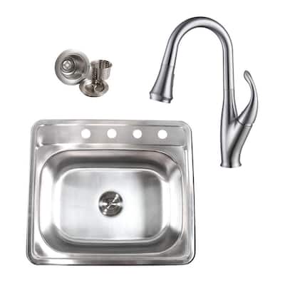 Elkay PSR25222 2-Hole Gourmet 22-Inch x 25-Inch Single Basin Drop-Inch Stainless Steel Kitchen Sink Elkay PSR25222 2-Hole Gourmet 22-Inch x 25-Inch Single Basin Drop-Inch Stainless Steel Kitchen Sink