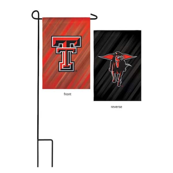 1 ft. x 1-1/2 ft. Texas Tech University 2-Sided Garden Flag with 3-2/3 ft. Metal Flagpole