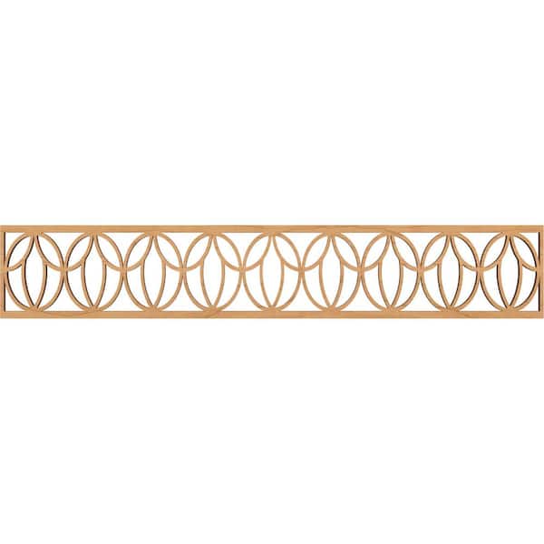 Ekena Millwork Shoshoni Fretwork 0.375 in. D x 46.625 in. W x 8 in. L Maple Wood Panel Moulding