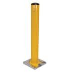 Vestil 36 in. x 4 in. Dia Yellow Steel Fold Down Bollard PARK-P-108-FD ...