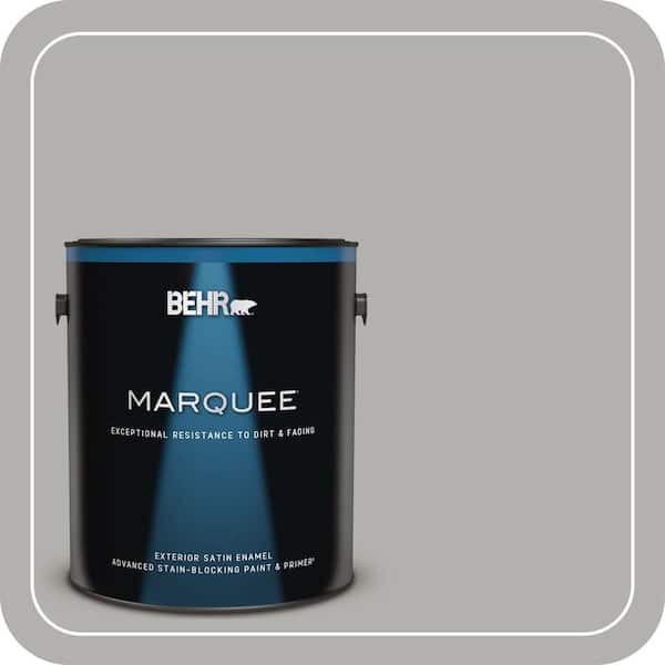 BEHR MARQUEE 1 gal. #BXC-25 Colonnade Gray Satin Enamel Exterior Paint & Primer