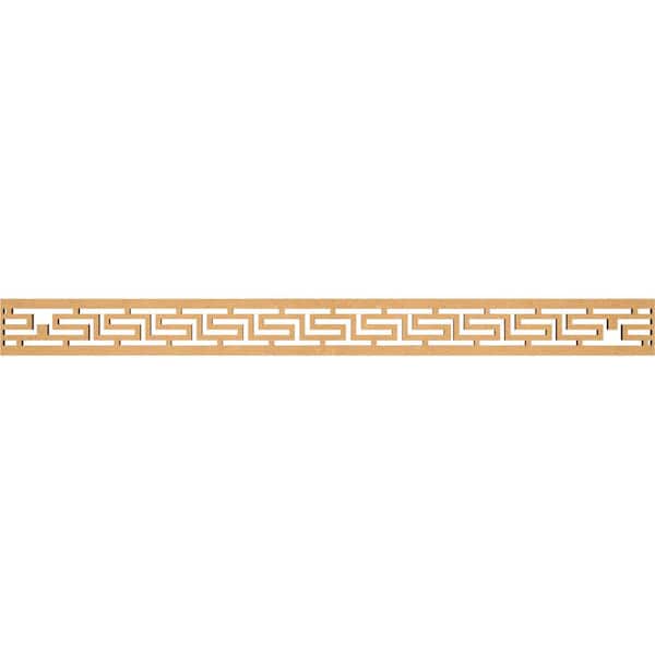 Tulum Fretwork 0.375 in. D x 46.375 in. W x 4 in. L MDF Wood Panel Moulding