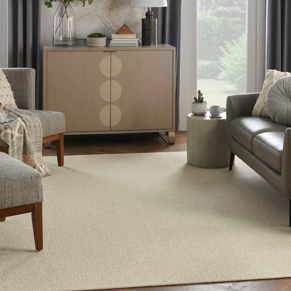Hampton Rib Manilla Custom Area Rug with Pad