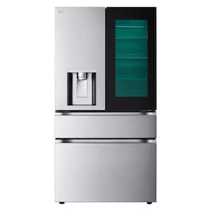 29 cu. ft. Smart Insta View Standard-Depth MAX 4-Door French Door Refrigerator in Stainless Steel My Color Craft Ice