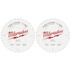 Milwaukee 8-1/4 in. x 40-Tooth Fine Finish Circular Saw Blade (2-Pack) 48-40-0822-48-40-0822