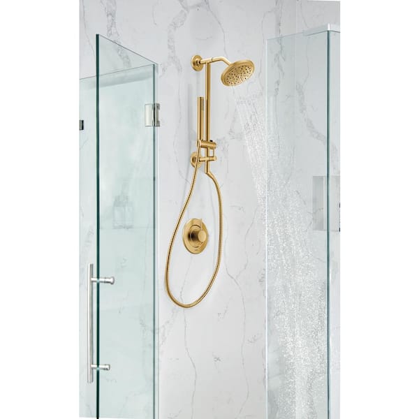Align Single-Handle Posi-Temp Valve Trim Kit in Brushed Gold (Valve Not Included)