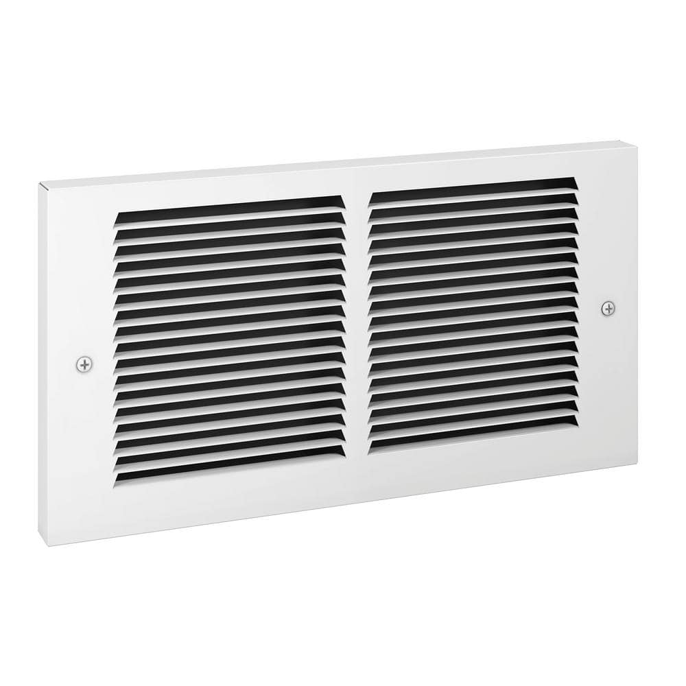 White Steel 2000 Watt Wall Insert Electric Fan Heater