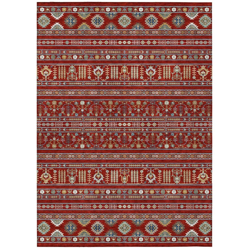 Chantille Machine Washable Indoor/Outdoor Abstract ACN2244 Red 10 ft. x 14 ft. Area Rug price history on PriceWatchPro