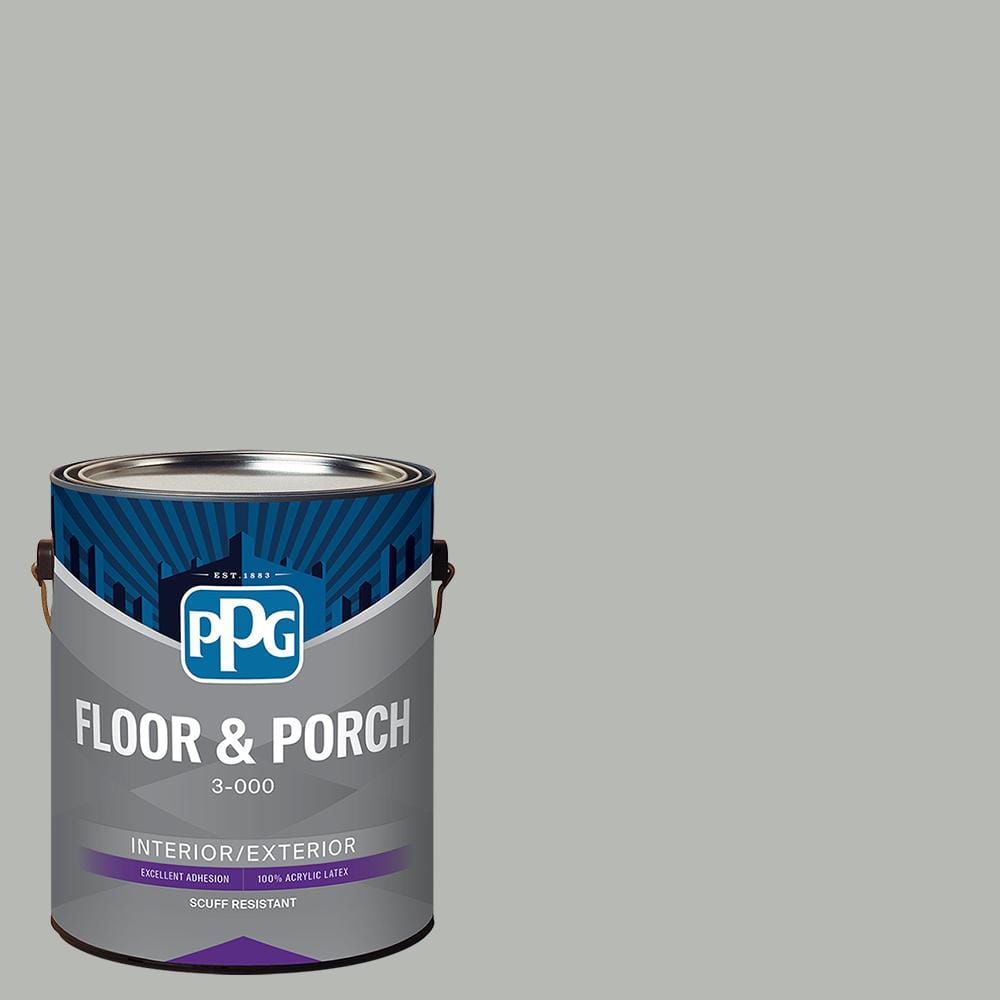 Ppg 1 Gal Ppg1009 4 Gray Stone Satin Interiorexterior Floor And Porch