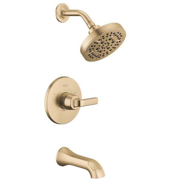 Lineax Gold 1-Handle Tub and Shower Trim in Champagne Bronze (Valve Not Included)