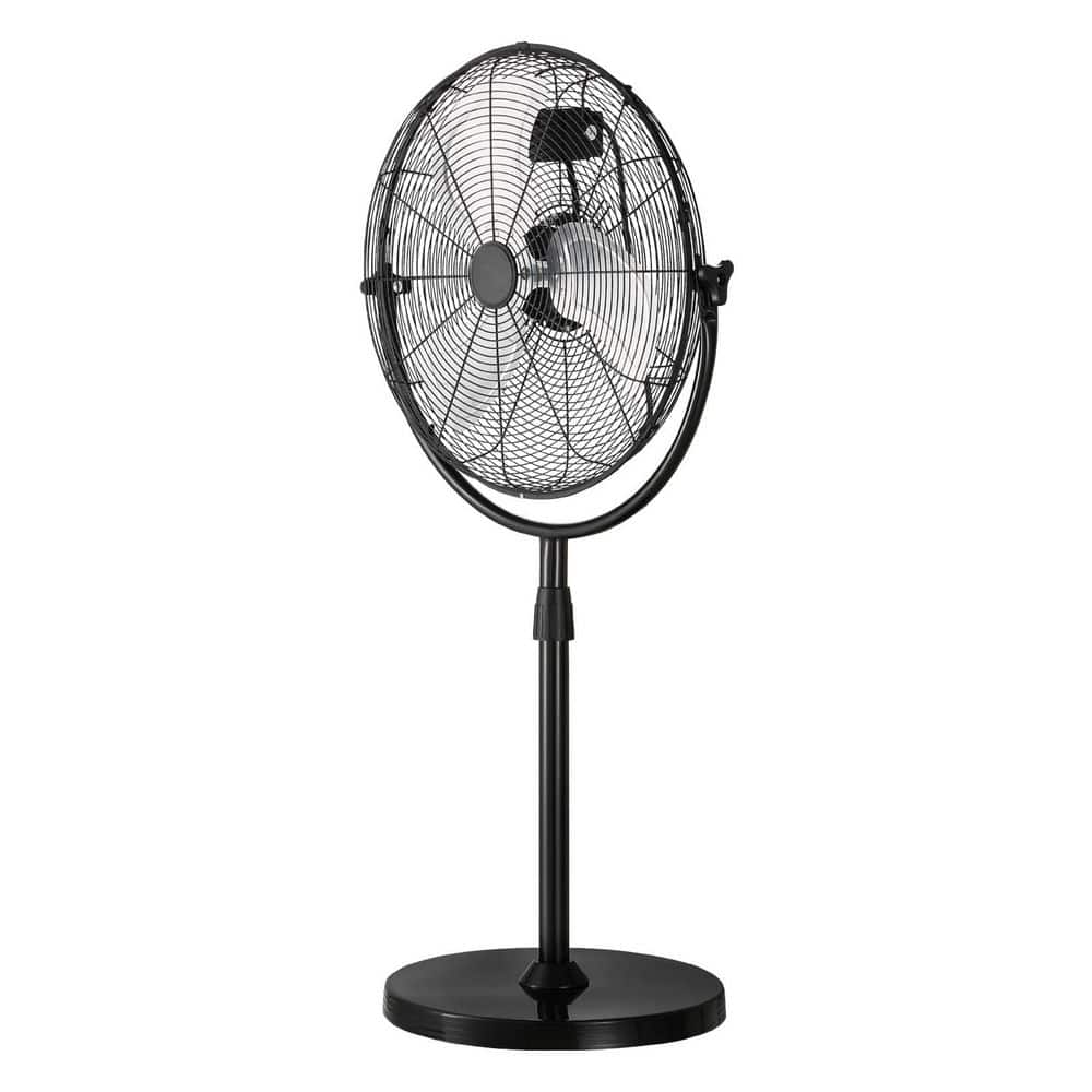 Industrial Pedestal Fan, 20 in. Standing Fan, Adjustable Height 46.9-59.6 in. 3-Speed Floor Fan for Home, Black price history on PriceWatchPro