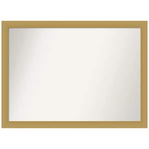 Grace Brushed Gold 41.5 in. W x 30.5 in. H Rectangle Non-Beveled Framed Wall Mirror in Gold