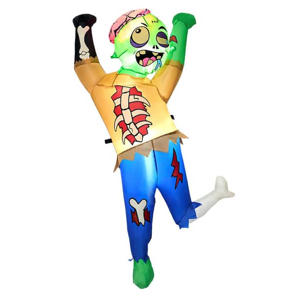 Joyfy 5 Ft. LED Halloween Ghost Zombie Inflatable
