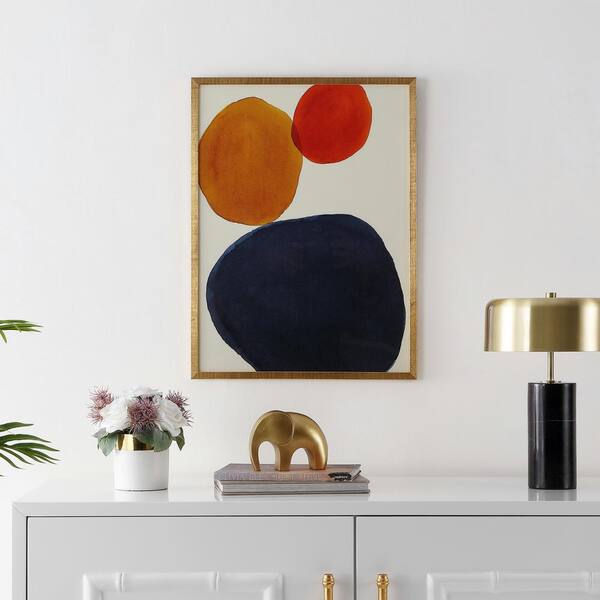 SAFAVIEH Primary Objective Framed Mixed Media Abstract Wall Art 4 in. x 21 in.