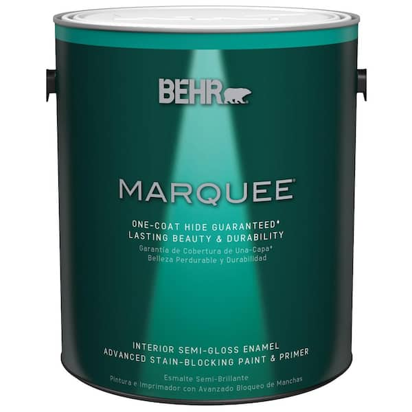 BEHR MARQUEE 1 gal. Medium Base Semi-Gloss Enamel Interior Paint & Primer