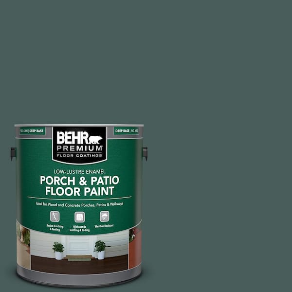 BEHR PREMIUM 1 gal. #N430-7 Silken Pine Low-Lustre Enamel Interior/Exterior Porch and Patio Floor Paint