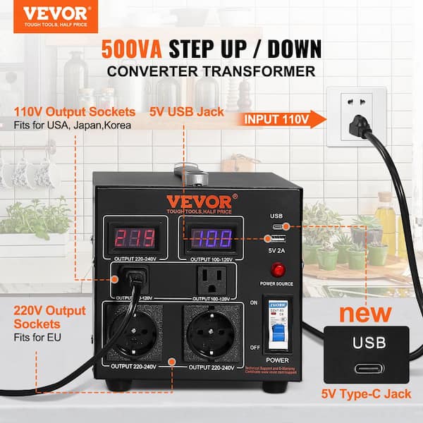 converter 110v to 220v step up