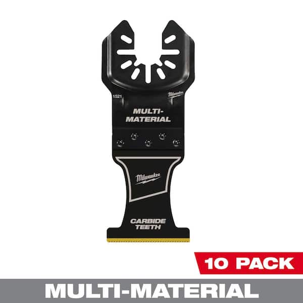 Milwaukee 1-3/8 in. Carbide Universal Fit Extreme Wood and Metal Cutting Multi-Tool Oscillating Blade (10-Pack)