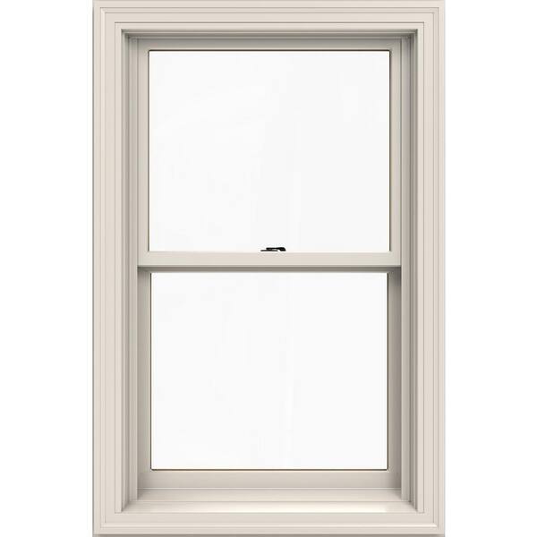 JELD-WEN 25.375 in. x 40.5 in. W-2500 Series Primed Wood Double Hung Window w/ Natural Interior and Low-E Glass